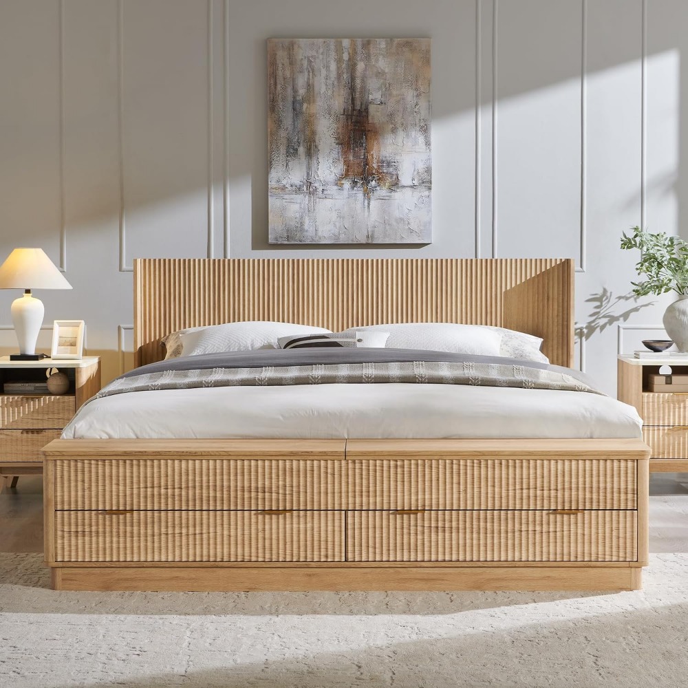 King Size Bed Frame with Stora - đánh giá và giá King Size Bed Frame With Storage Drawers