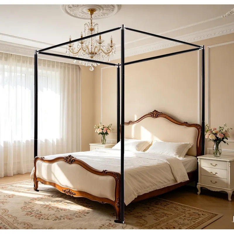 Stainless Steel Canopy Bed Fra - đánh giá và giá Canopy Bed Frame Metal Queen