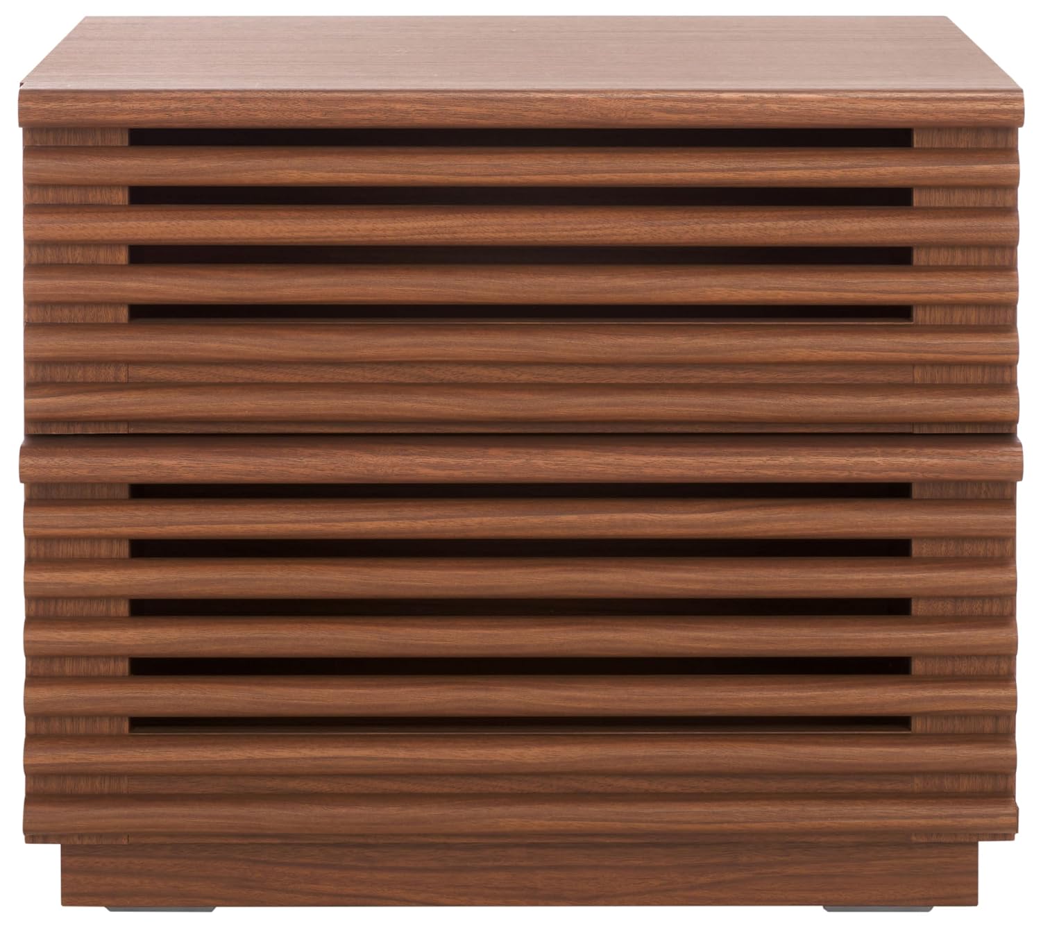 Averi Dark Walnut 2-Drawer Nig - đánh giá và giá Solid Wood Nightstand 2 Drawers