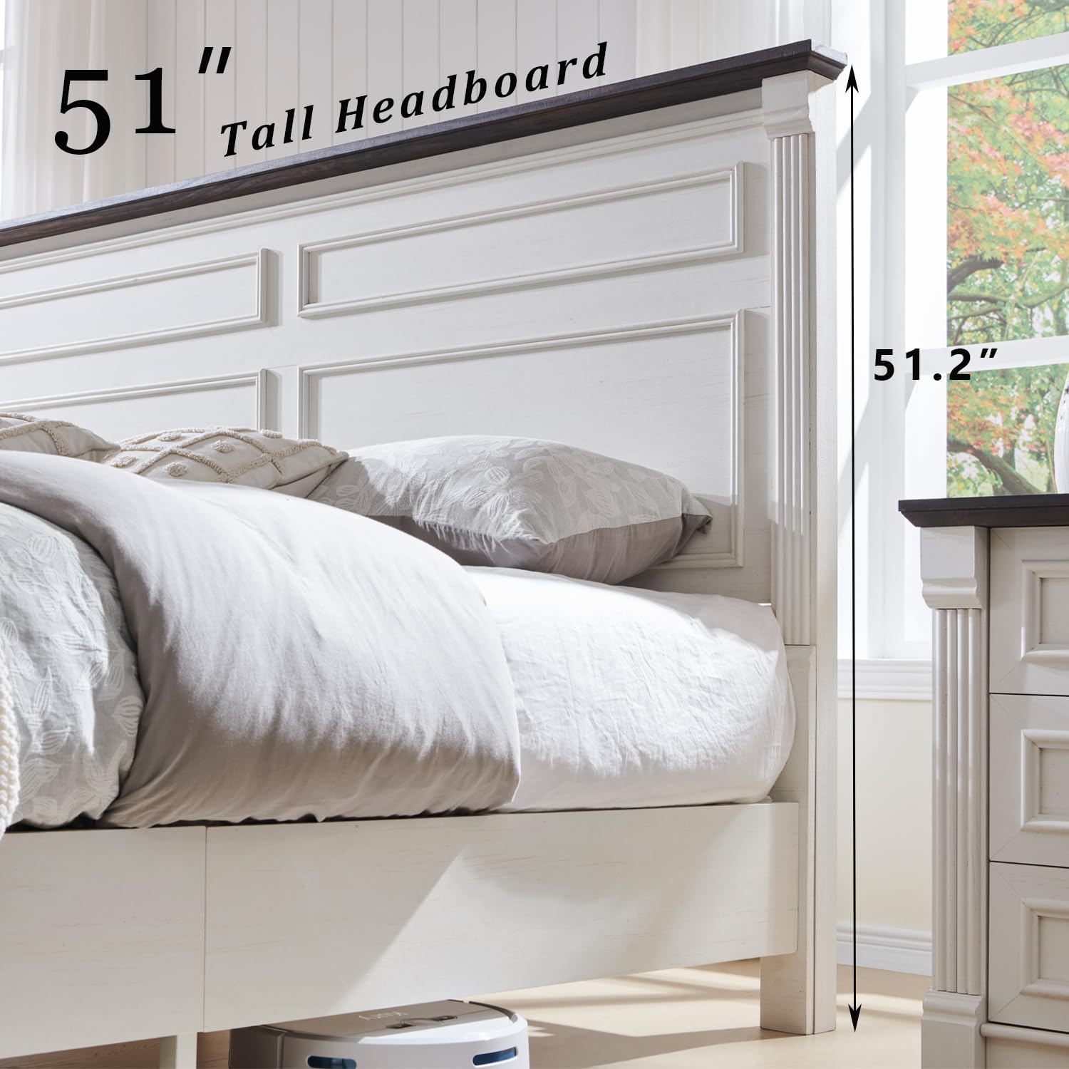 Farmhouse King Size Bed Frame  - đánh giá và giá King Size Bed Frame With Storage Drawers