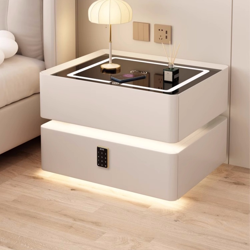 Solid Wood Smart Bedside Table - đánh giá và giá Solid Wood Nightstand 2 Drawers