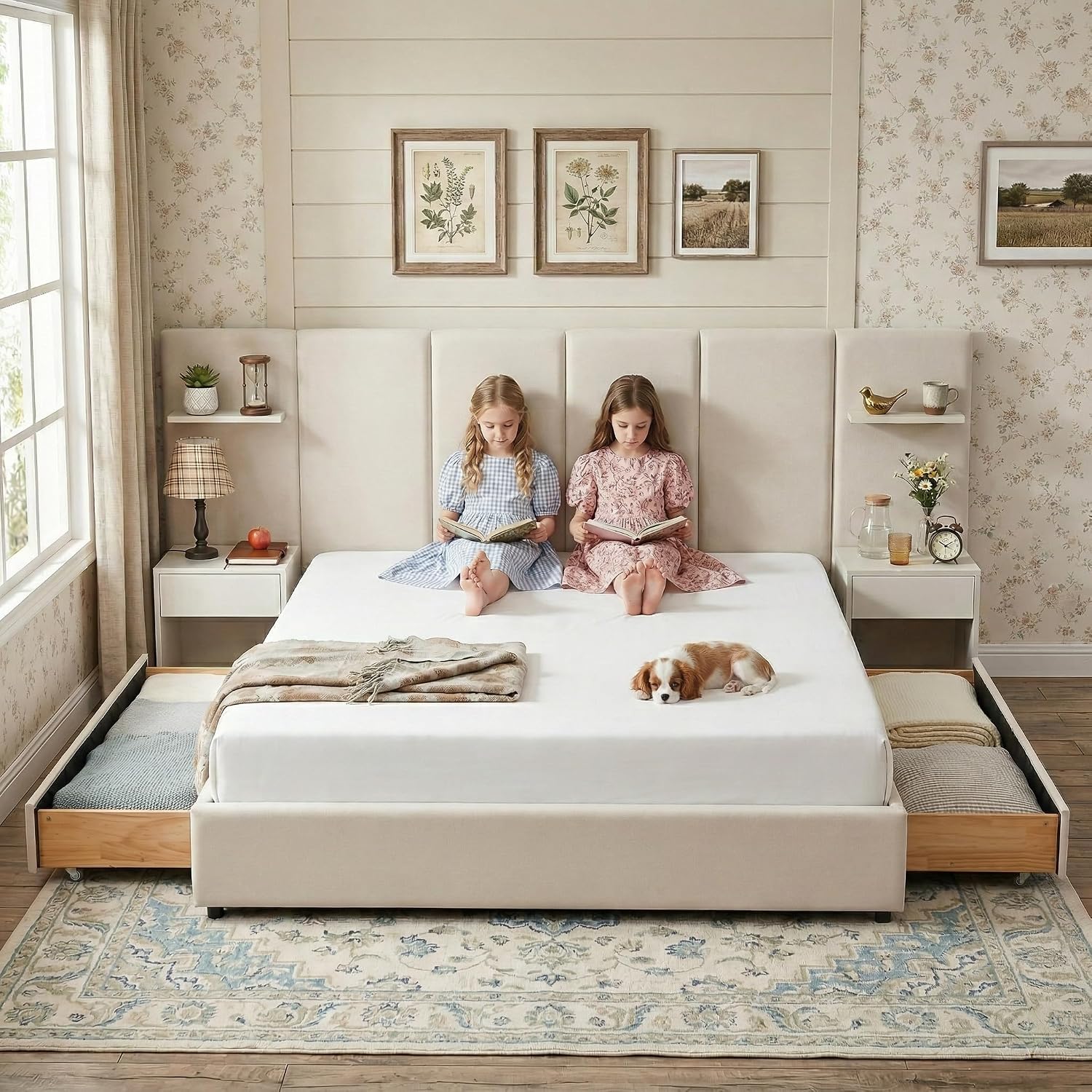 King Size Bed Frame with Stora - đánh giá và giá King Size Bed Frame With Storage Drawers