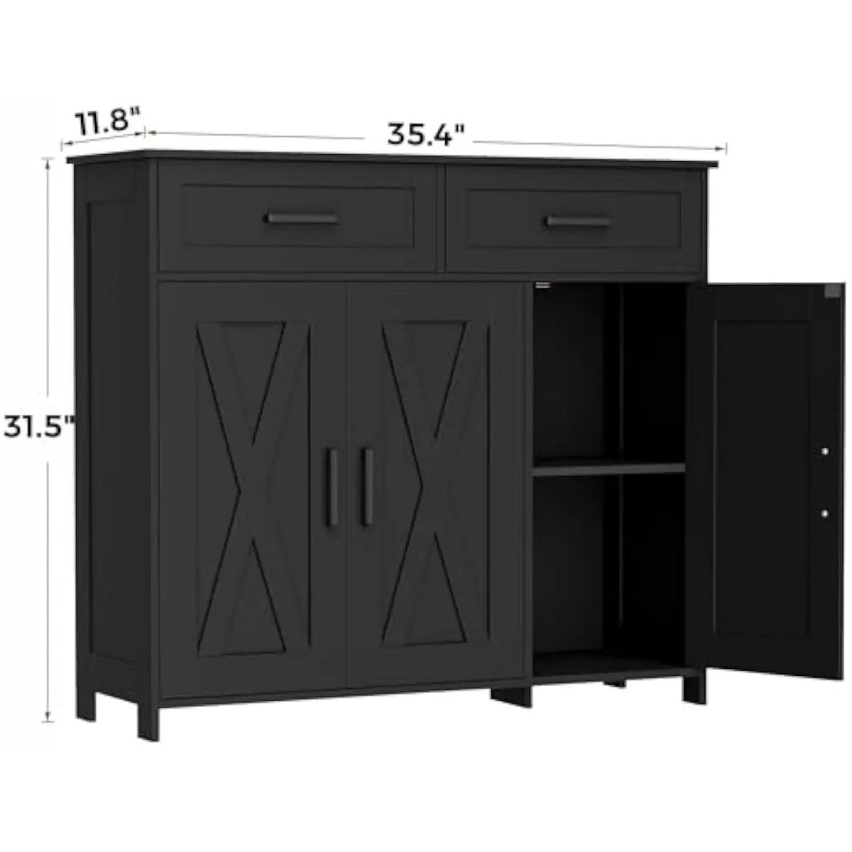 Coffee Bar Storage Cabinet wit - đánh giá và giá Storage