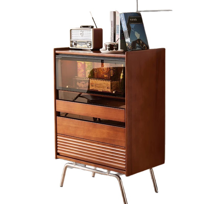 Solid wood chest Nordic, retro - đánh giá và giá Storage