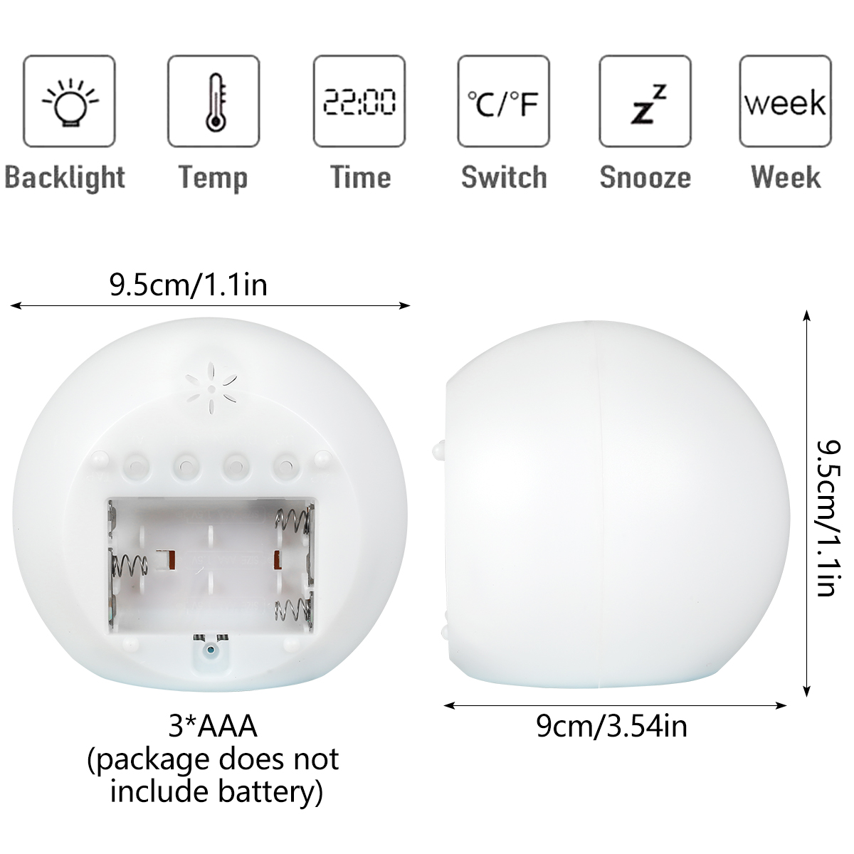 Kids Digital Alarm Clock LED M - đánh giá và giá Floating Nightstand With Led Light