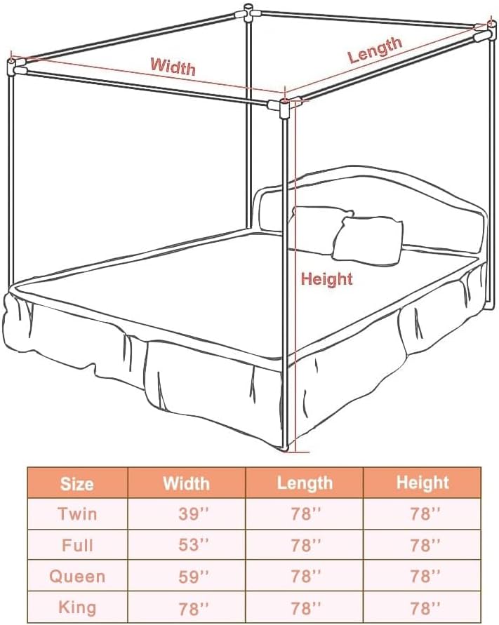 Stainless Steel Canopy Bed Fra - đánh giá và giá Canopy Bed Frame Metal Queen
