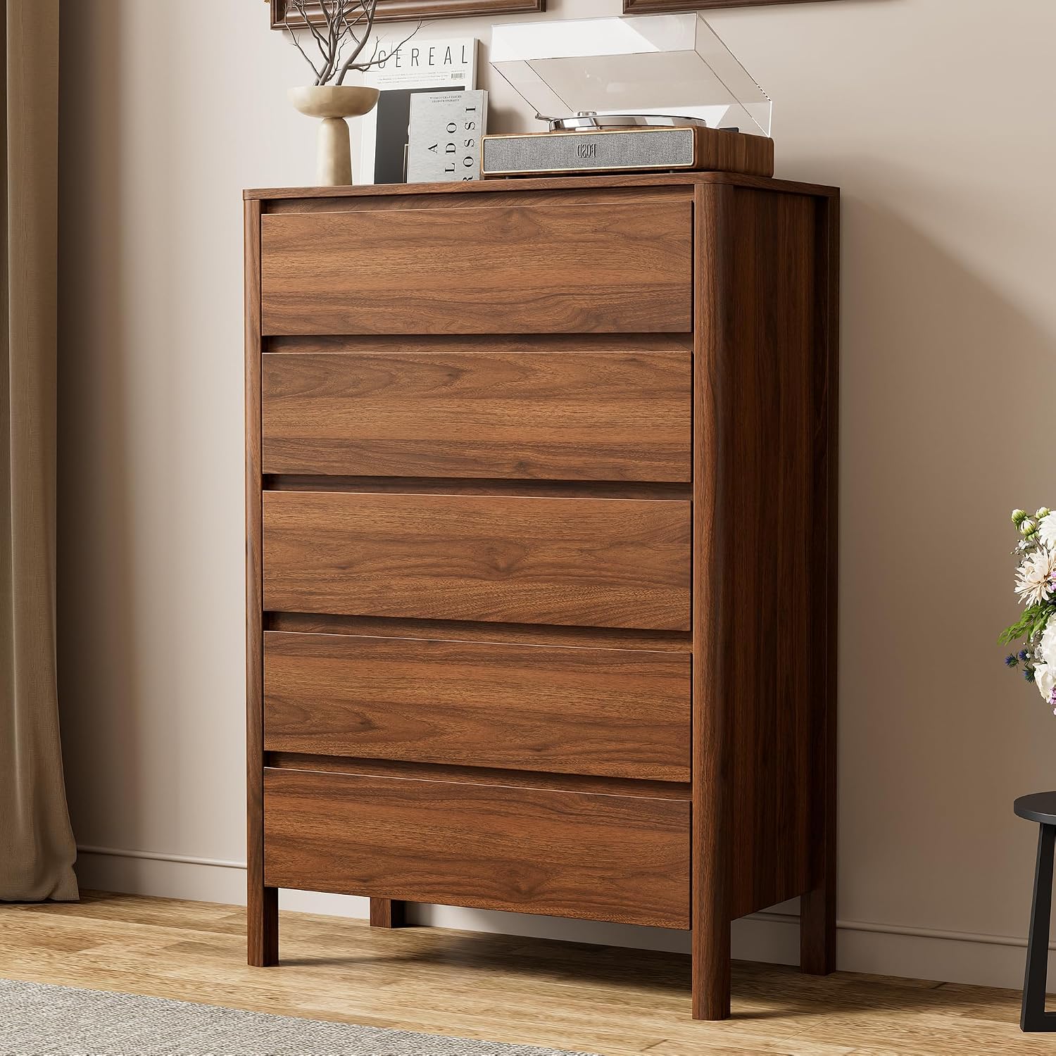 Five Drawer Wooden Storage Cab - đánh giá và giá Bedroom Furniture