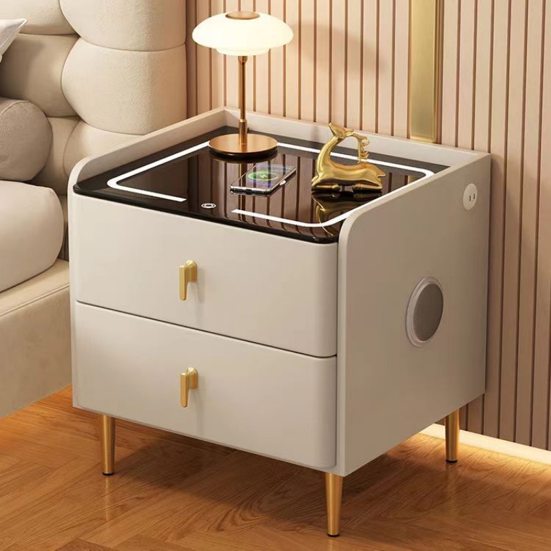 Nordic Style Wooden Bedside Ta - đánh giá và giá Solid Wood Nightstand 2 Drawers