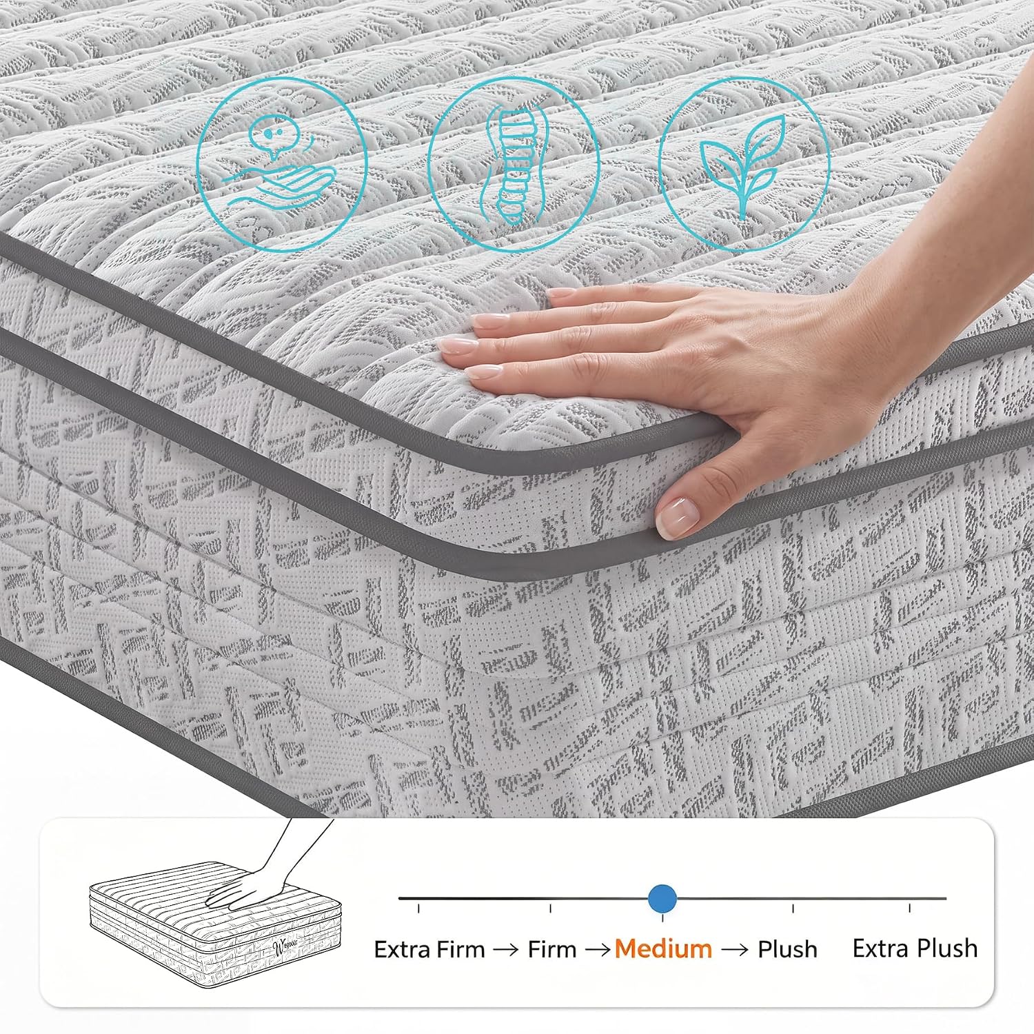 Queen Size Mattress 12 Inch, M - đánh giá và giá Memory Foam Mattress In A Box Queen
