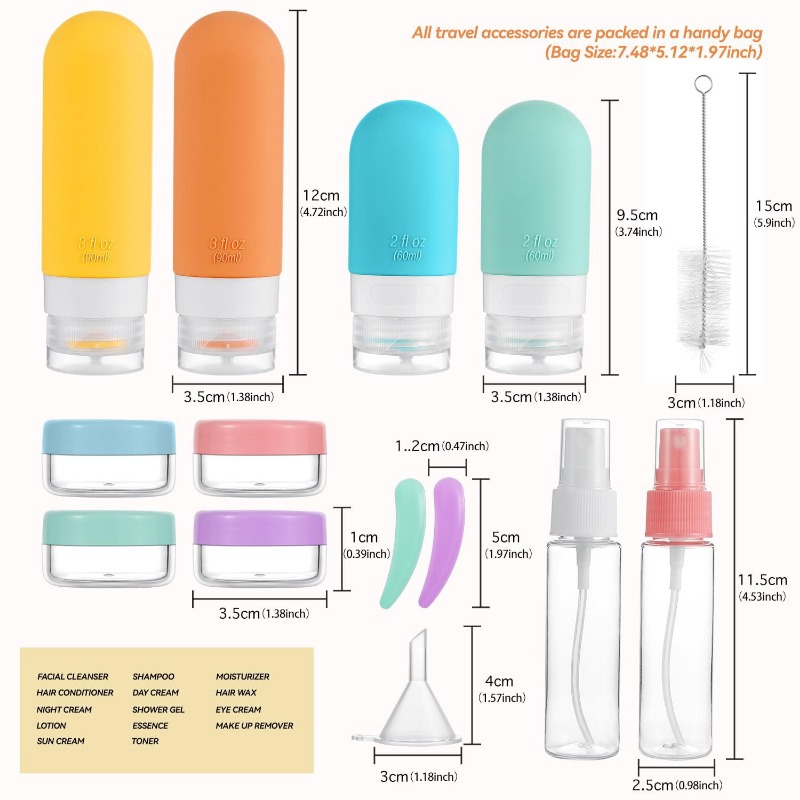 Leak Proof Travel Bottles Set  - đánh giá và giá Outdoor Furniture