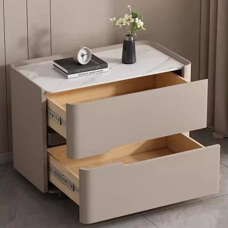 Nordic Modern Night Table Stor - đánh giá và giá Solid Wood Nightstand 2 Drawers